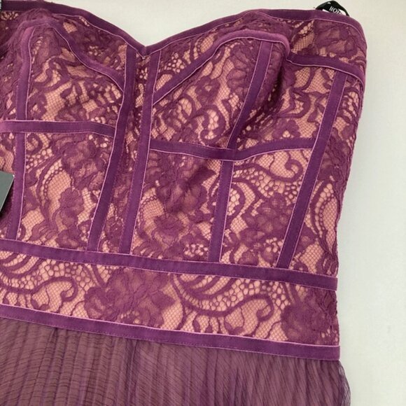 Tadashi Shoji Evening Dress Chiffon Lace - Picture 13 of 13